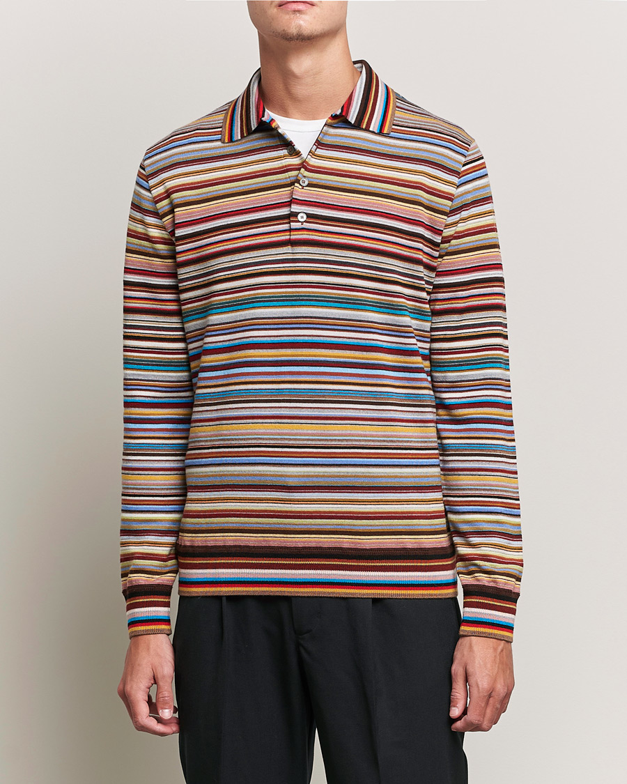 Men | Long Sleeve Polo Shirts | Paul Smith | Stripe Polo Stripe