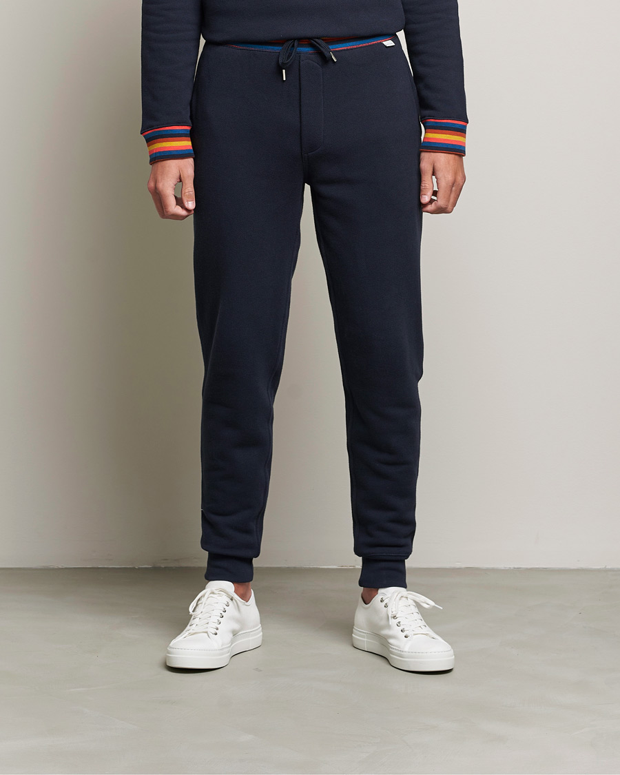Men | Pyjamas & Robes | Paul Smith | Bright Stripe Sweat Pant Navy