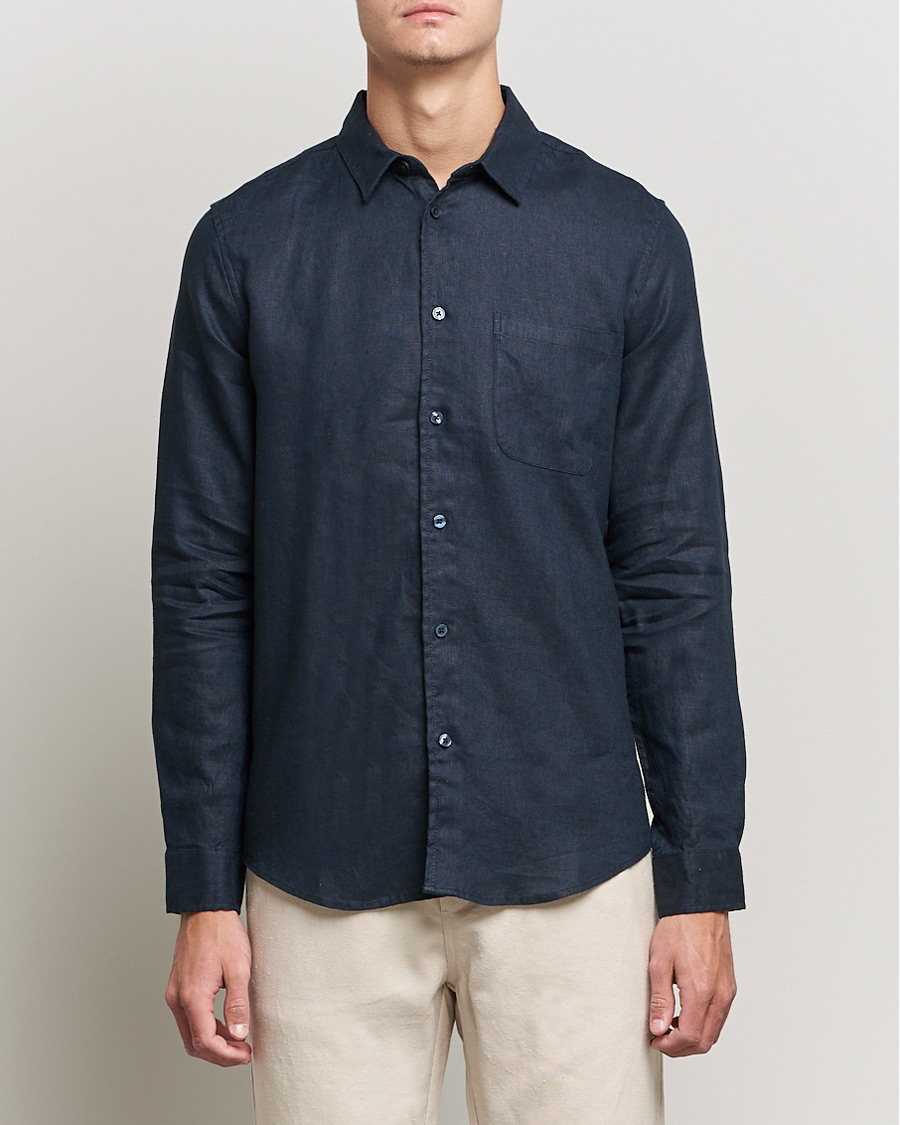 Men | Shirts | Samsøe Samsøe | Samsøe & Samsøe Liam Linen Shirt Salute