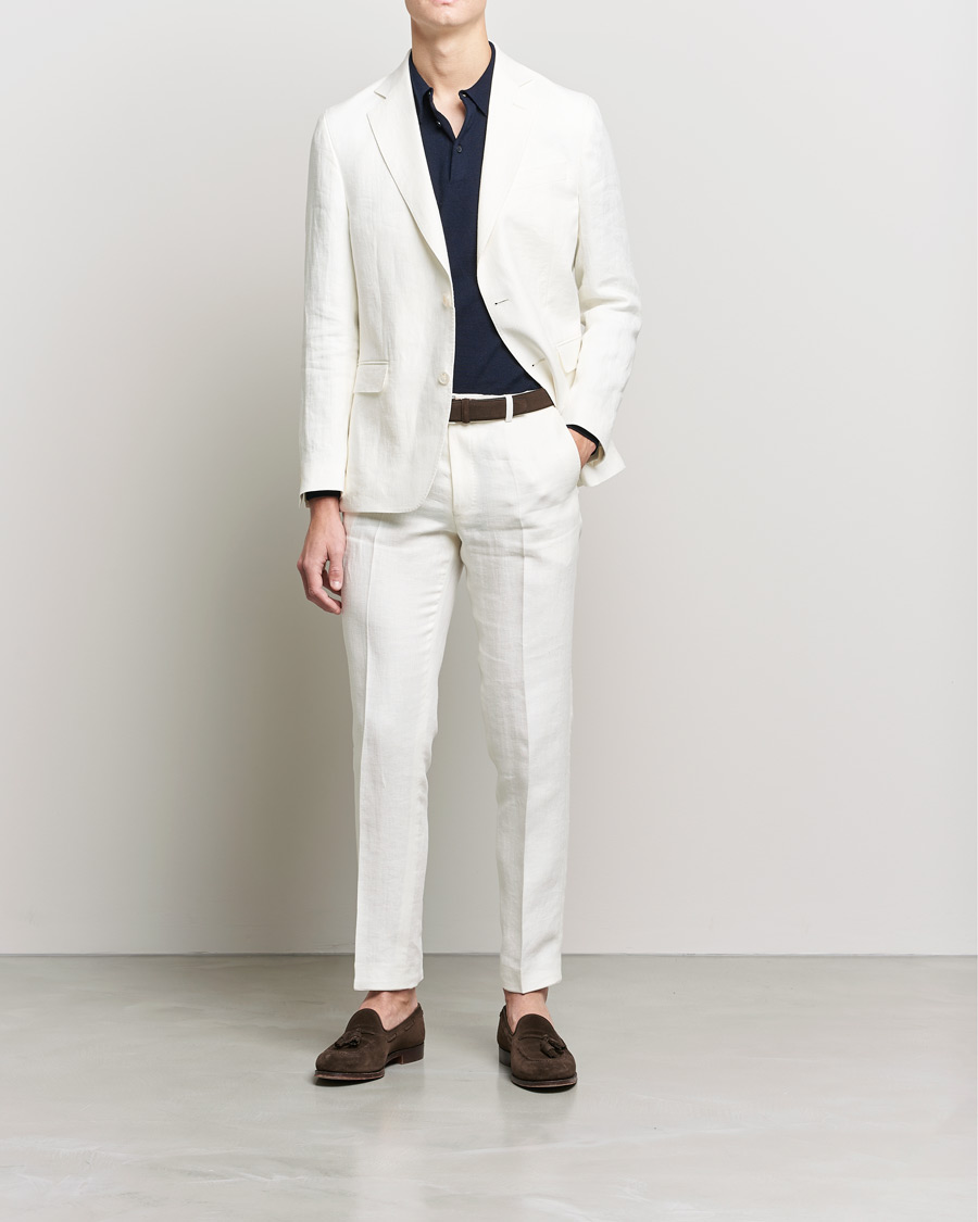 Men | The Linen Closet | Oscar Jacobson | Fogerty Linen Blazer White