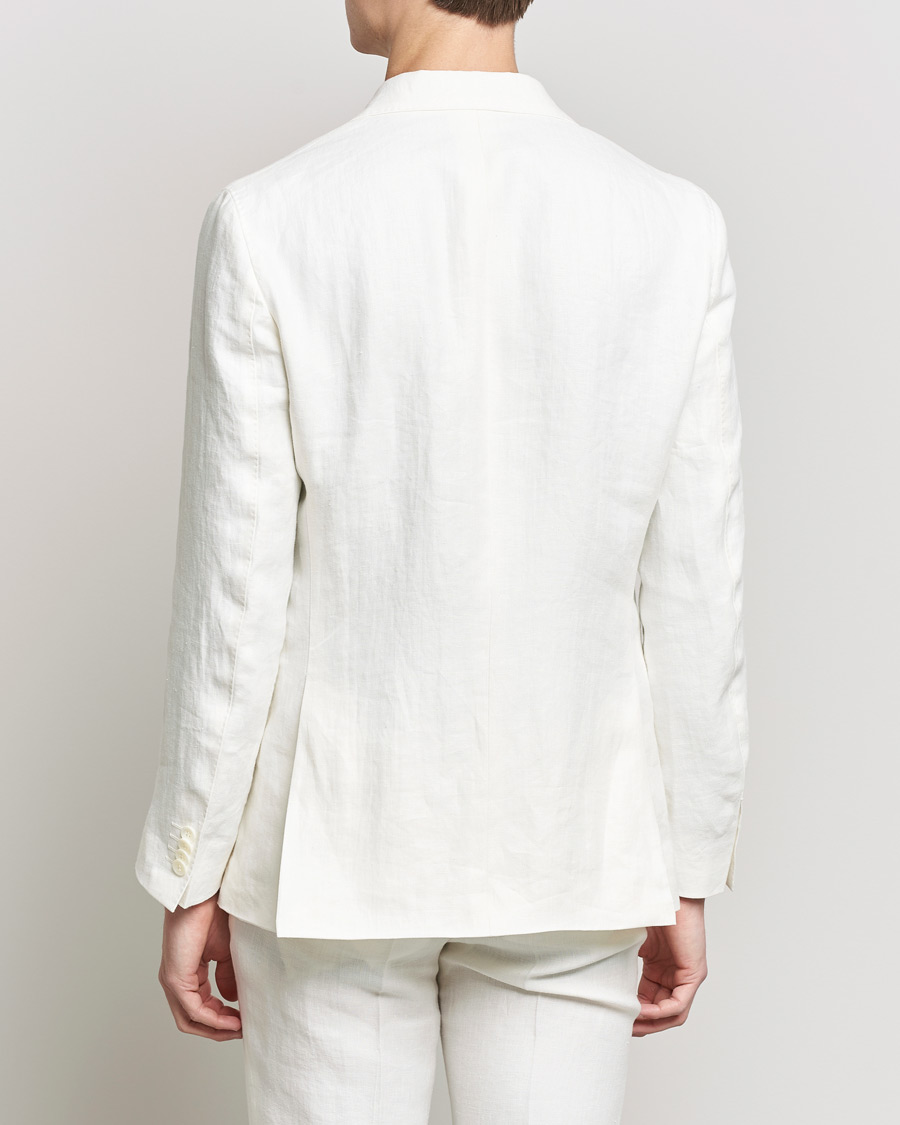 Men | Blazers | Oscar Jacobson | Fogerty Linen Blazer White