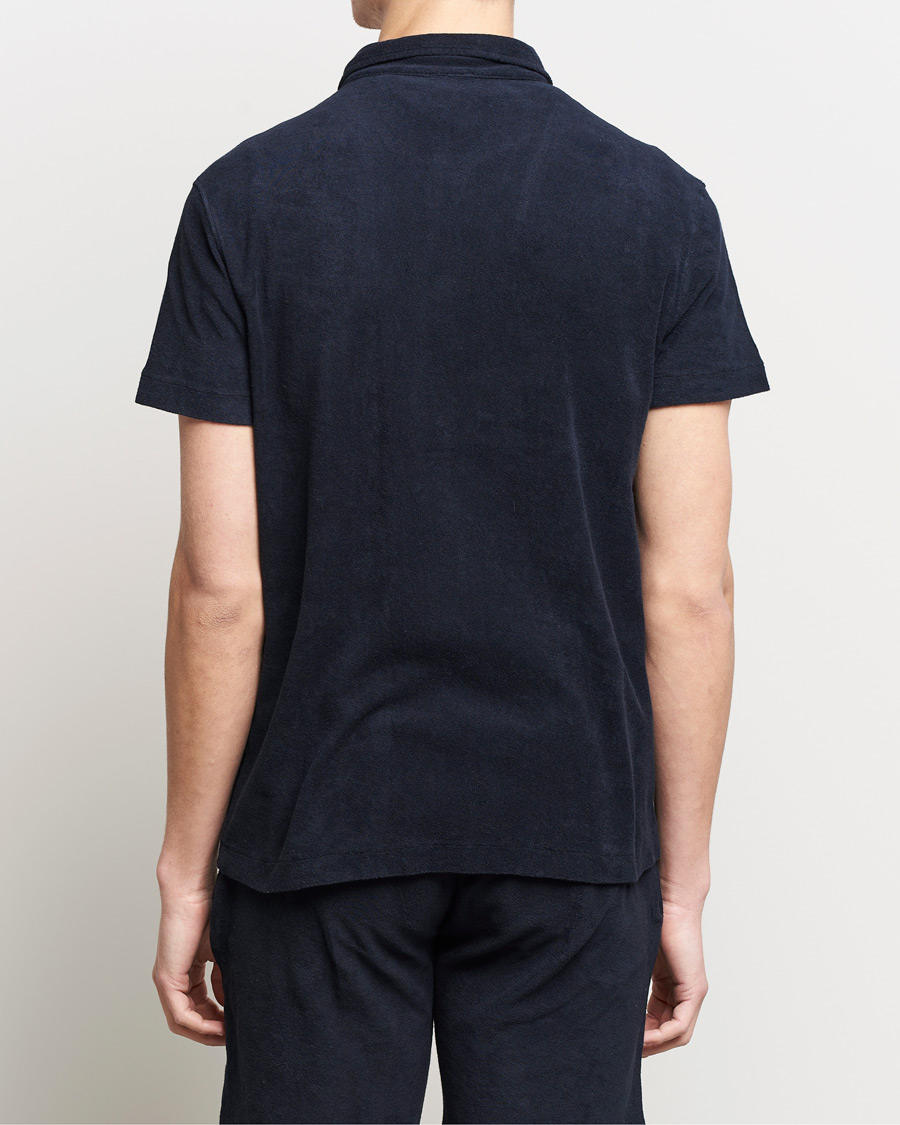 Men | Polo Shirts | Oscar Jacobson | Alwin Terry Short Sleeve Safari Polo Night Blue