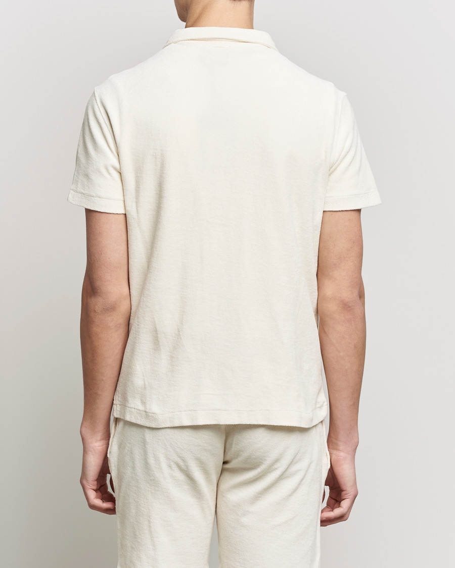 Men | Polo Shirts | Oscar Jacobson | Alwin Terry Short Sleeve Safari Polo Creme