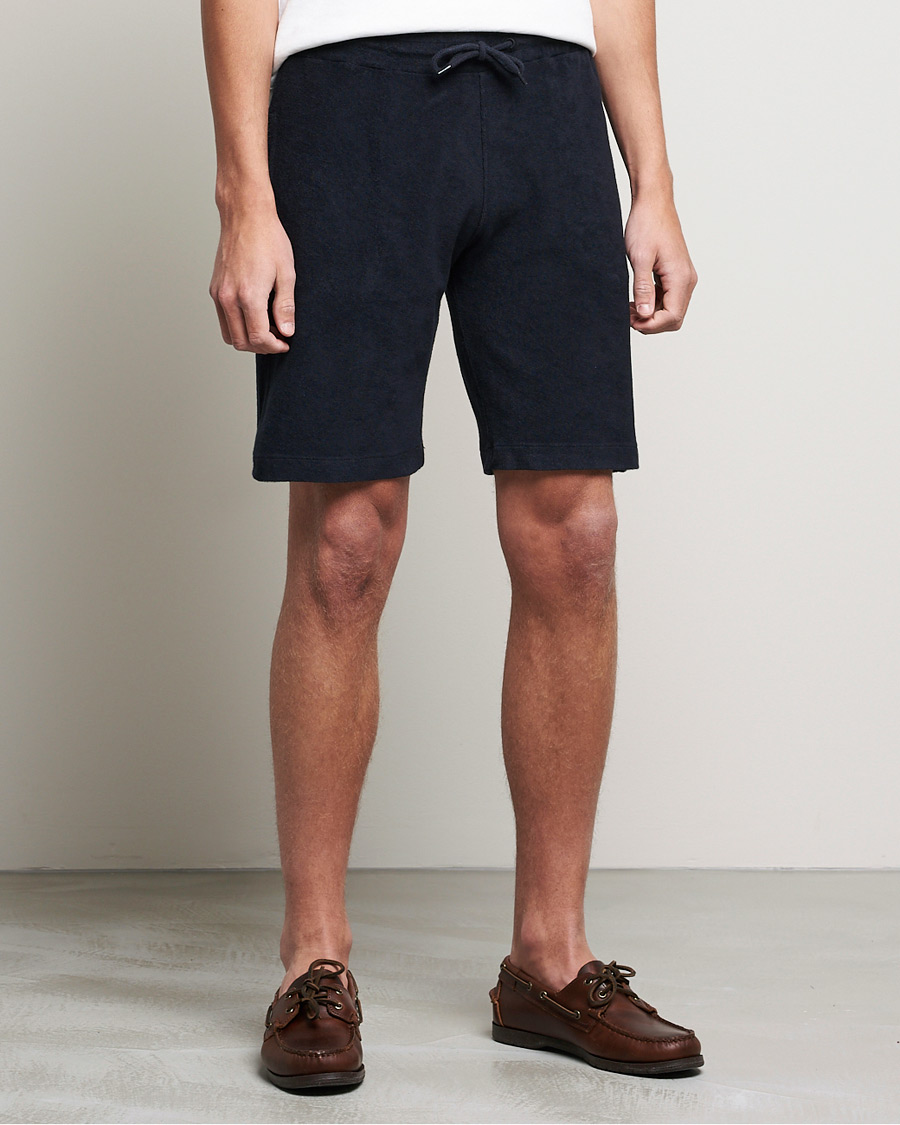 Men | Trousers | Oscar Jacobson | Ellory Terry Shorts Night Blue