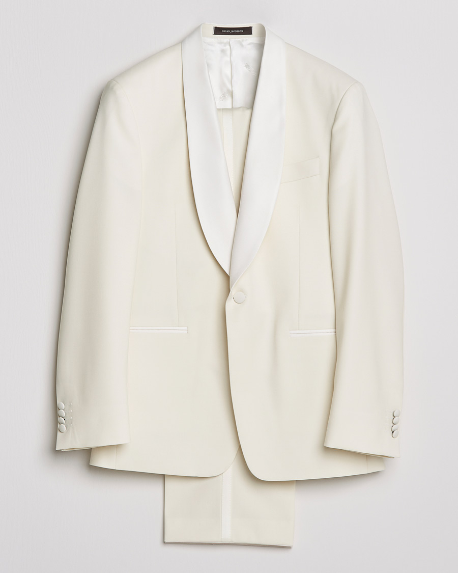 Men | Suits | Oscar Jacobson | Figaro Light Wool Tuxedo Creme
