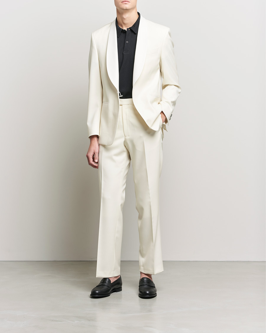 Men | Suits | Oscar Jacobson | Figaro Light Wool Tuxedo Creme