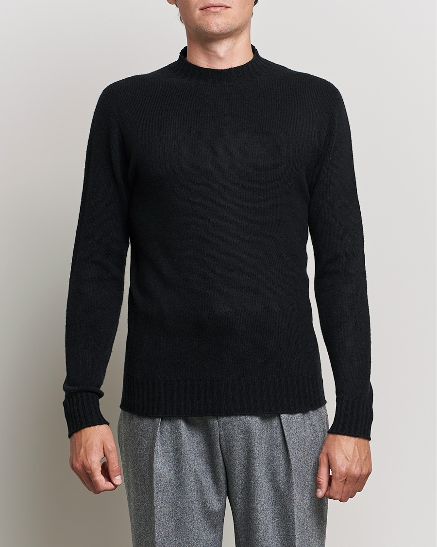 Men |  | Altea | Wool/Cashmere Crew Neck Sweater Black