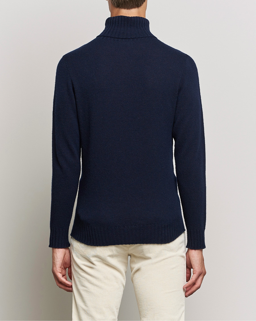 Men | Sweaters & Knitwear | Altea | Wool/Cashmere Turtleneck Sweater Navy