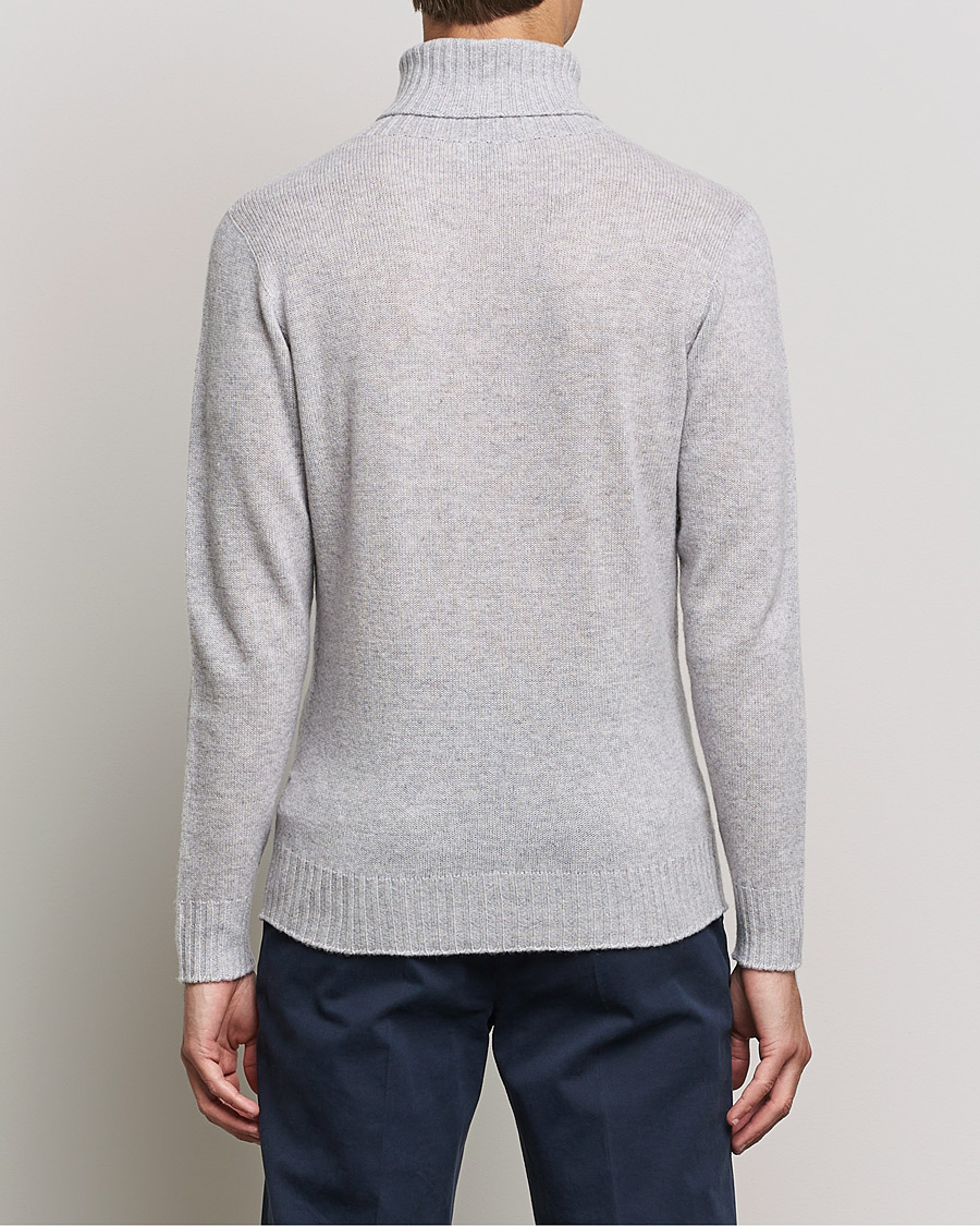 Men | Sweaters & Knitwear | Altea | Wool/Cashmere Turtleneck Sweater Light Grey