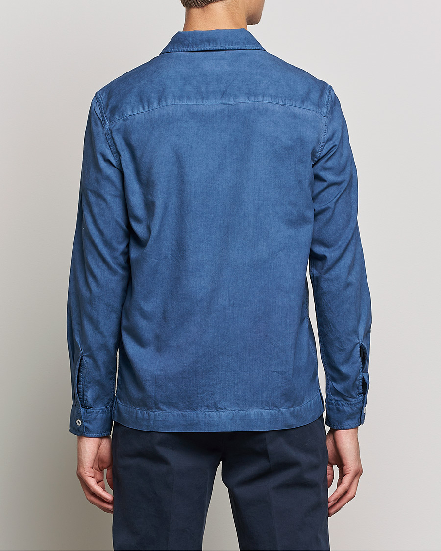 Men | Shirts | Altea | Garment Dyed Shirt Washed Navy