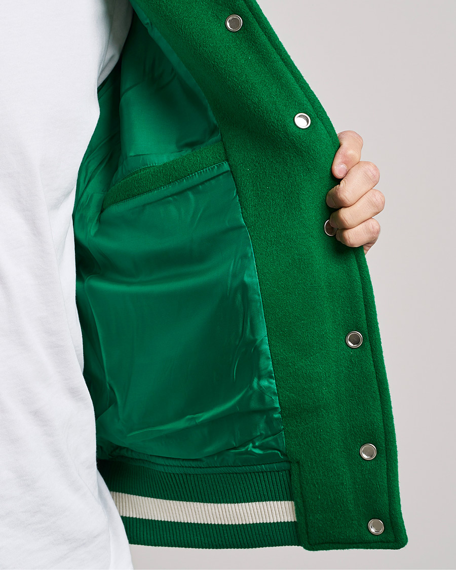 Men | Coats & Jackets | Axel Arigato | Illusion Varsity Jacket Green