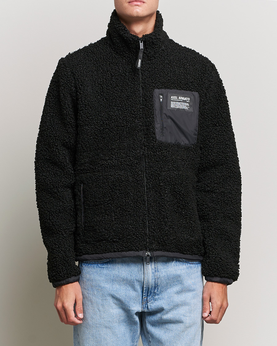 Men | Fleece Sweaters | Axel Arigato | Billie Fleece Jacket Black