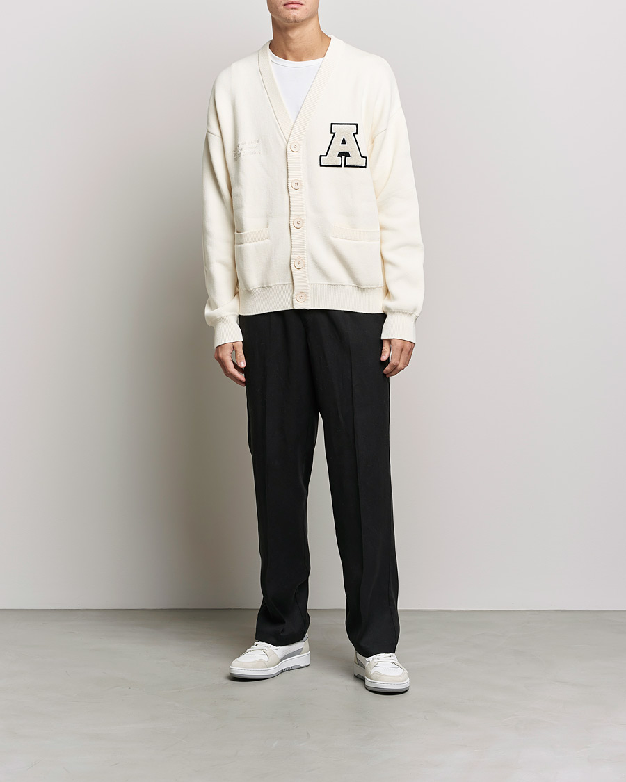 Men | Sweaters & Knitwear | Axel Arigato | Singular Knitted Cardigan Ecru