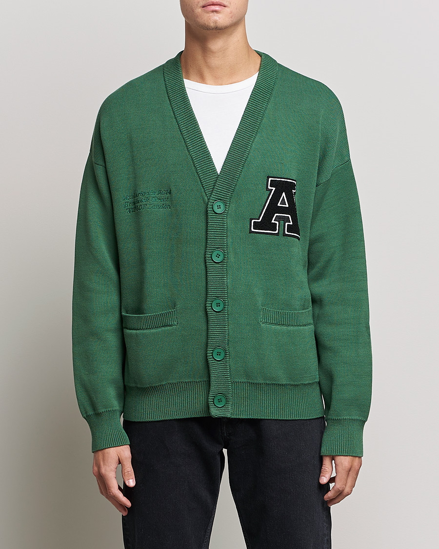 Men | Sweaters & Knitwear | Axel Arigato | Singular Knitted Cardigan Green