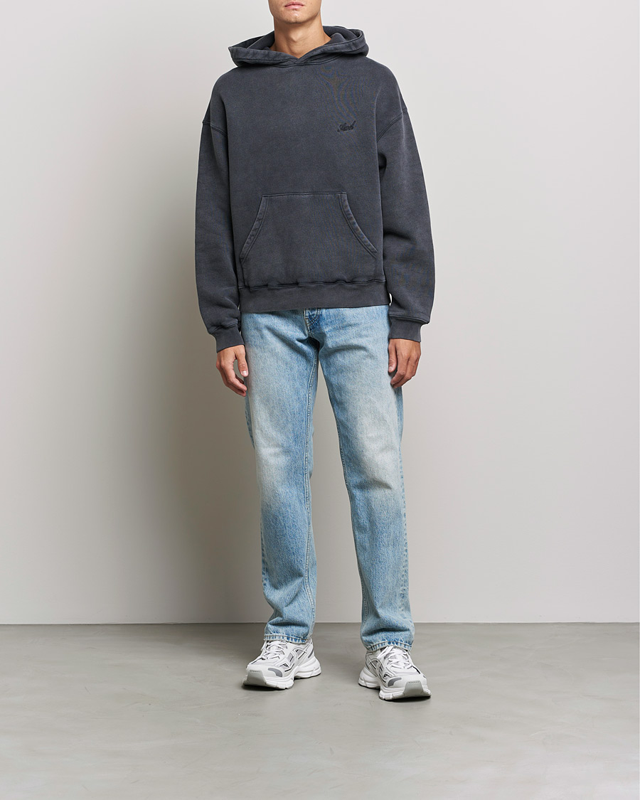 Men | Sweaters & Knitwear | Axel Arigato | Relay Hoodie Washed Black