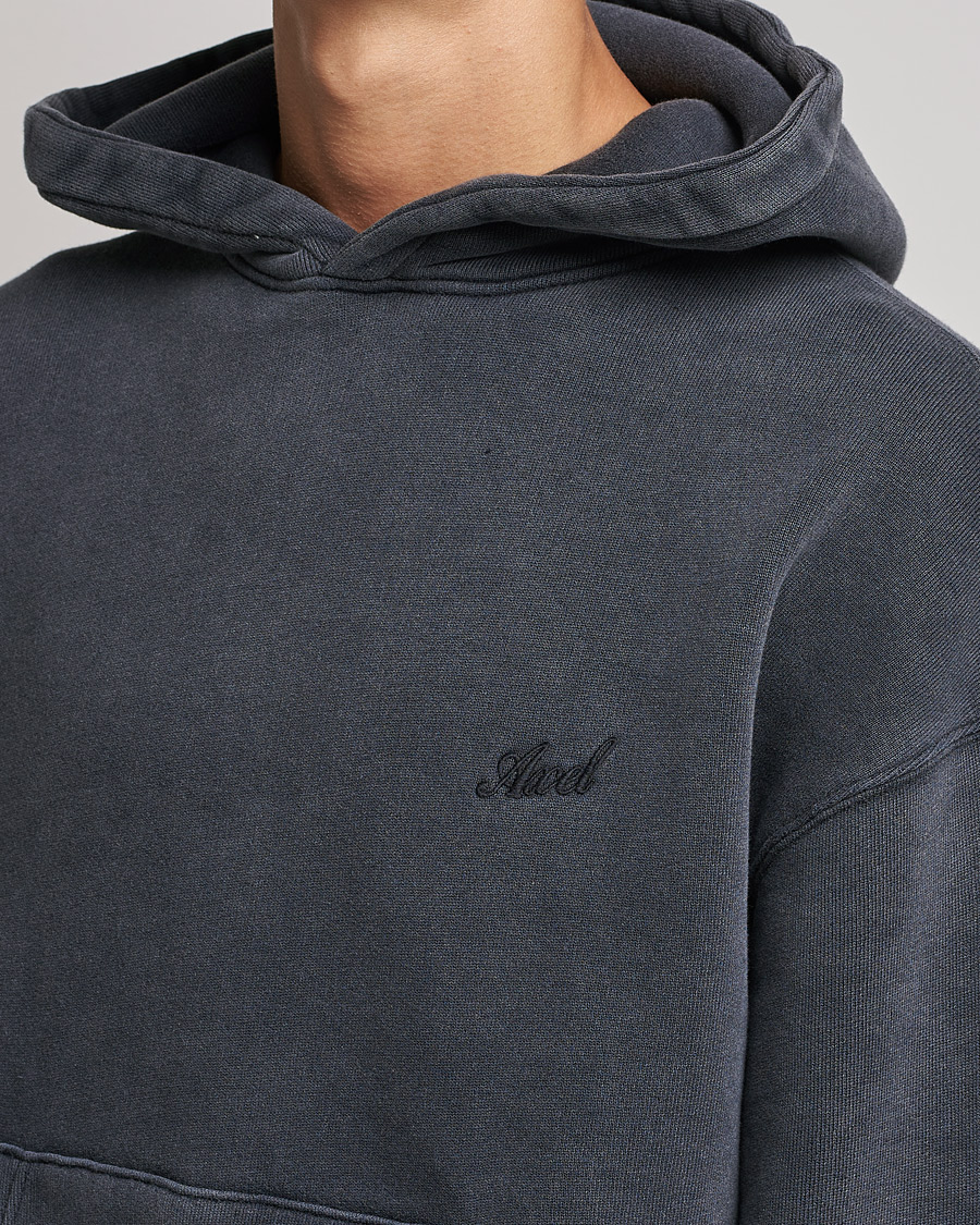 Men | Sweaters & Knitwear | Axel Arigato | Relay Hoodie Washed Black