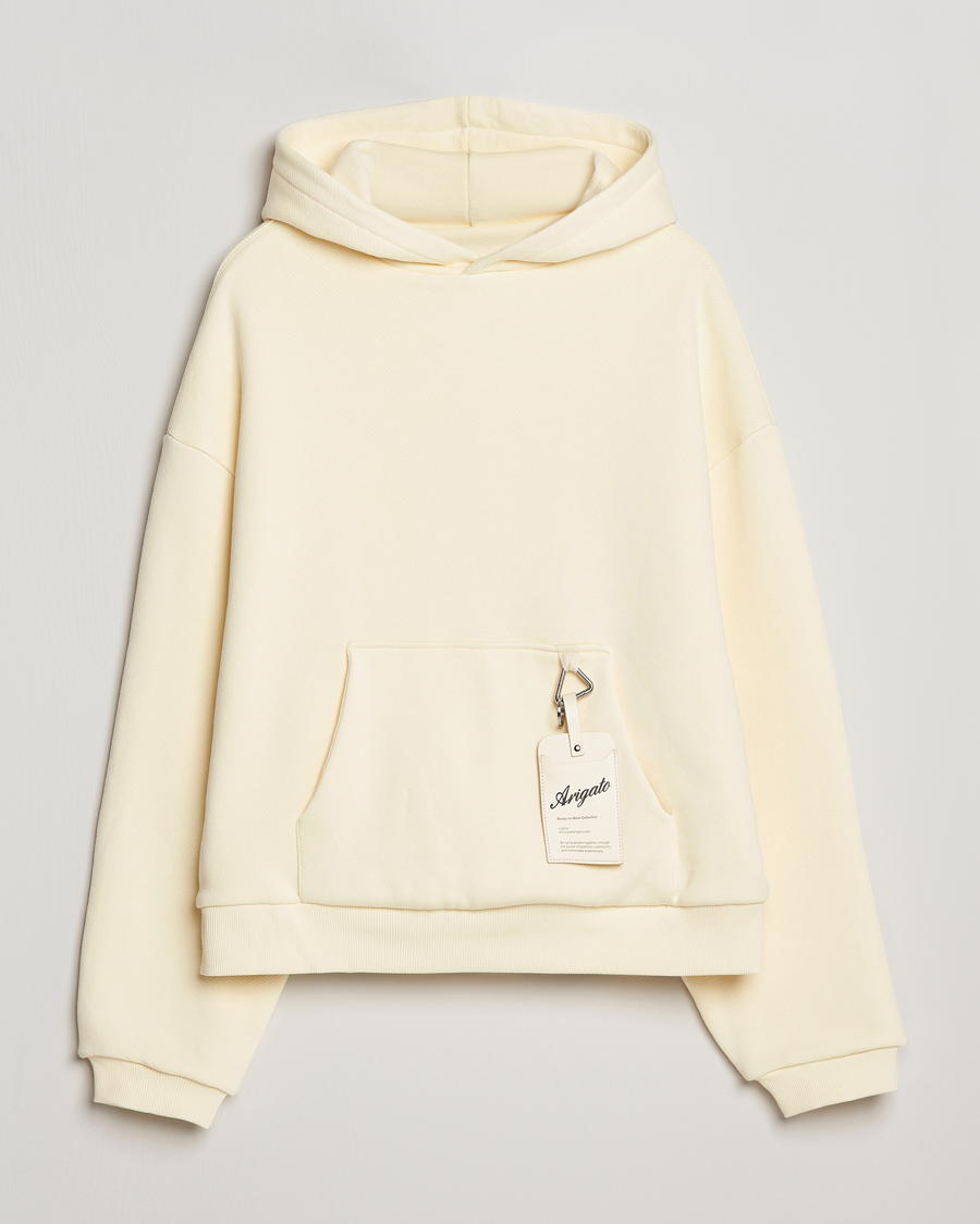 Men | Sweaters & Knitwear | Axel Arigato | Title Hoodie Pale Yellow