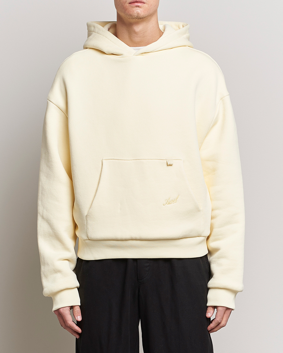 Men | Hooded Sweatshirts | Axel Arigato | Title Hoodie Pale Yellow
