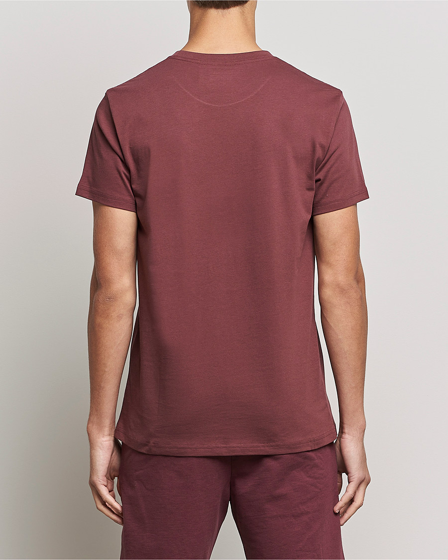 Men | T-Shirts | Bread & Boxers | Heavy Cotton Crew Neck T-shirt Burgundy