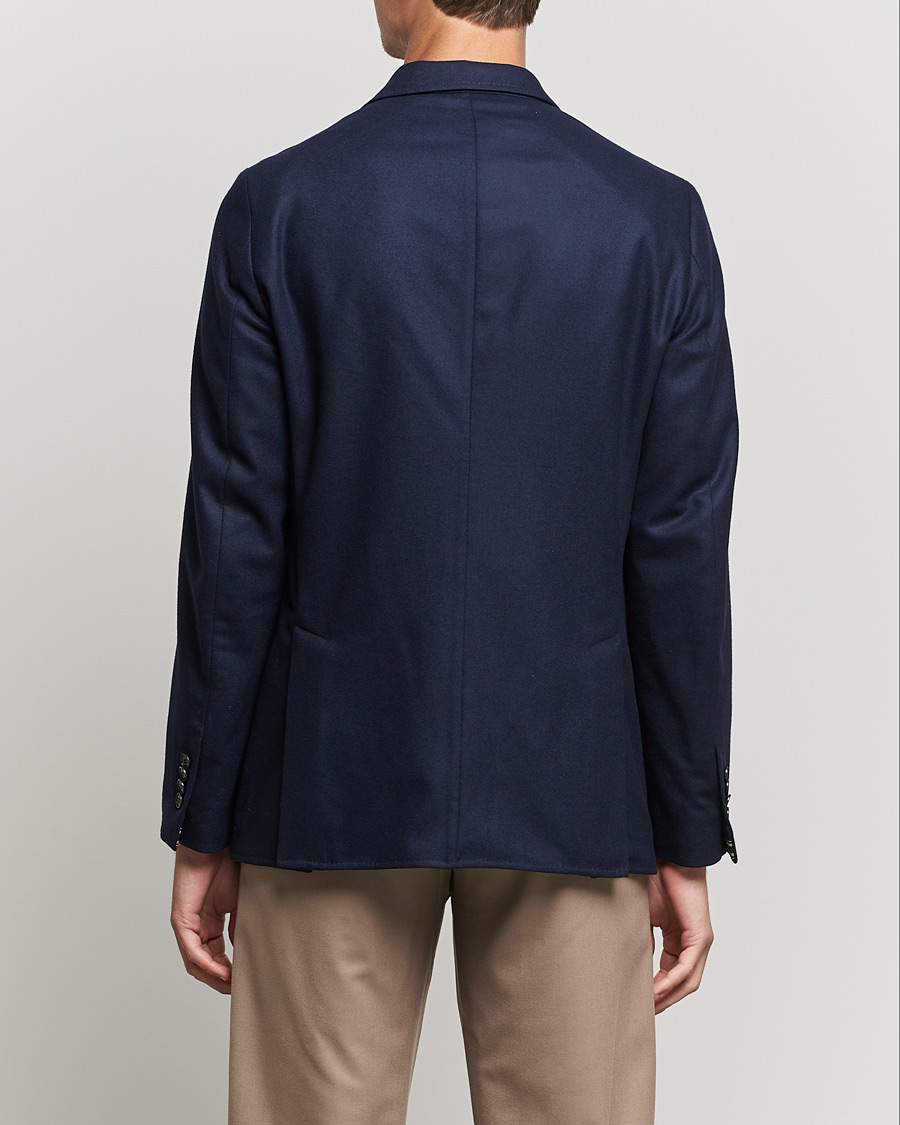 Men | Blazers | Brioni | Deconstructed Flannel Blazer Navy