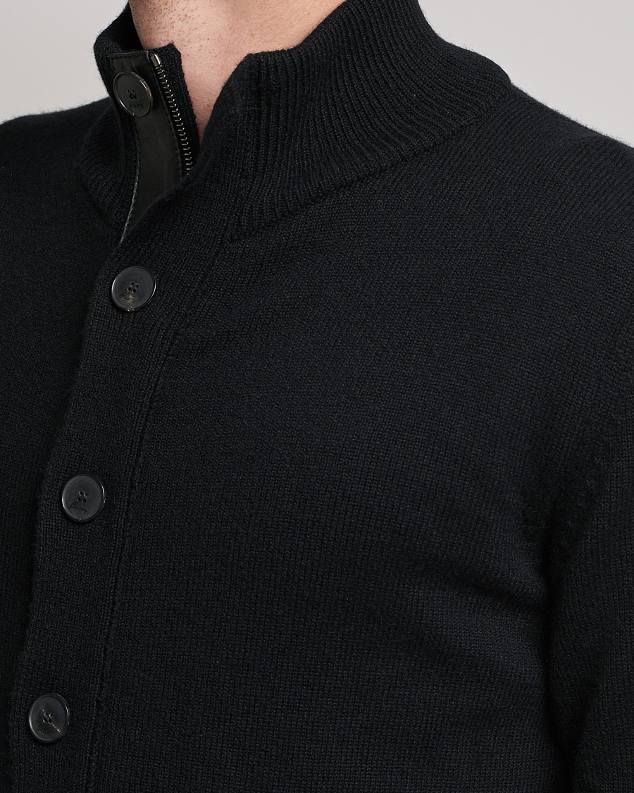 Men | Sweaters & Knitwear | Brioni | Cashmere Full Zip Cardigan  Black