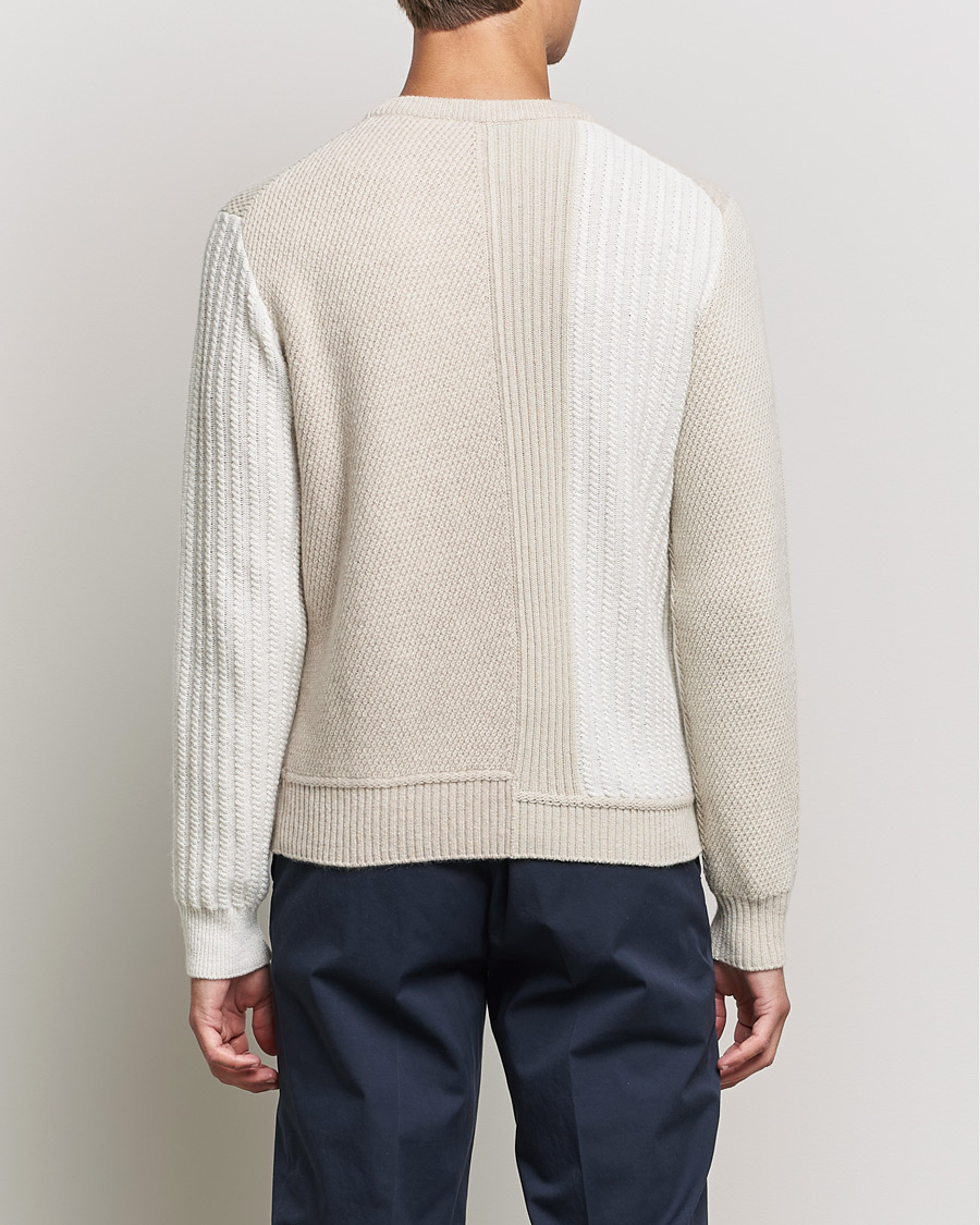 Men | Sweaters & Knitwear | Brioni | Wool/Cashmere Patchwork Sweater Beige