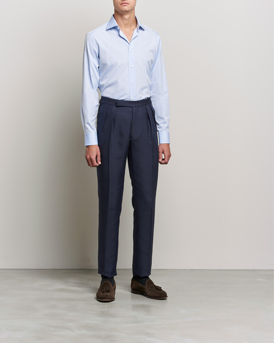 Men |  | Brioni | Slim Fit Dress Shirt Light Blue