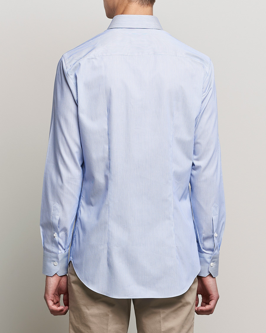 Men | Shirts | Brioni | Slim Fit Dress Shirt Light Blue Stripe
