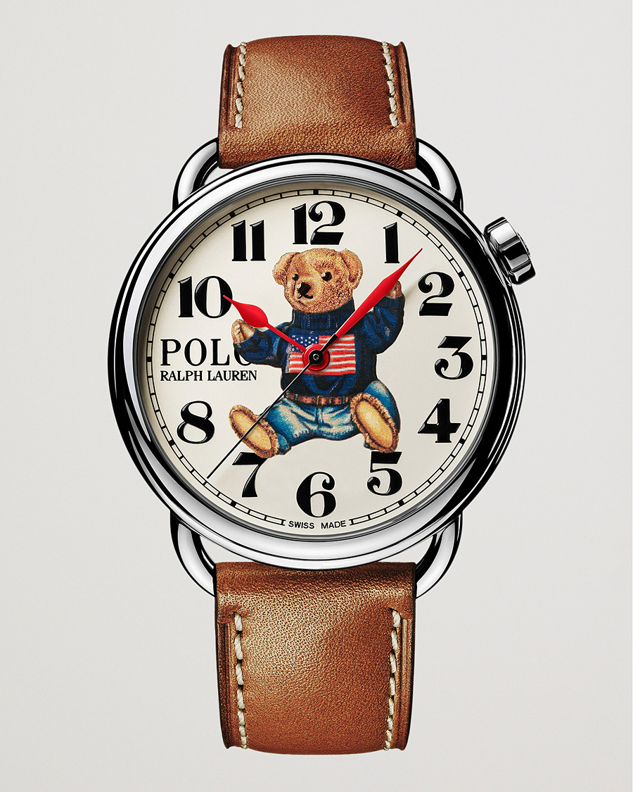 Men | Watches | Polo Ralph Lauren | 42mm Automatic Flag Bear White Dial 