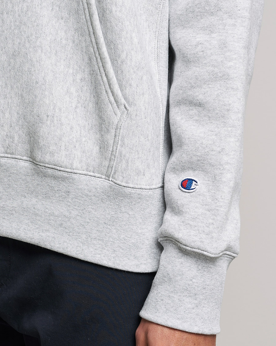 Men | Sweaters & Knitwear | Champion | Reverse Weave Soft Fleece Hood Grey Melange