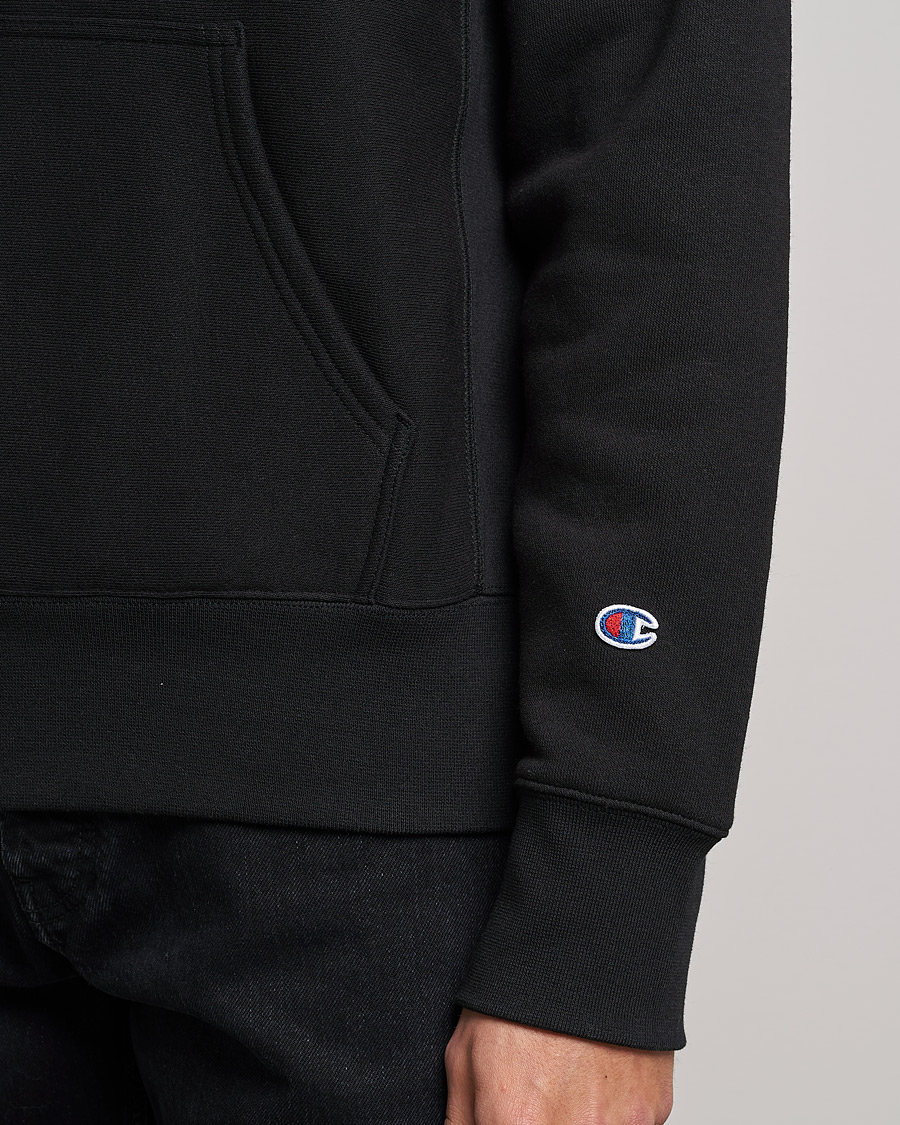 Men | Sweaters & Knitwear | Champion | Reverse Weave Soft Fleece Hood Black