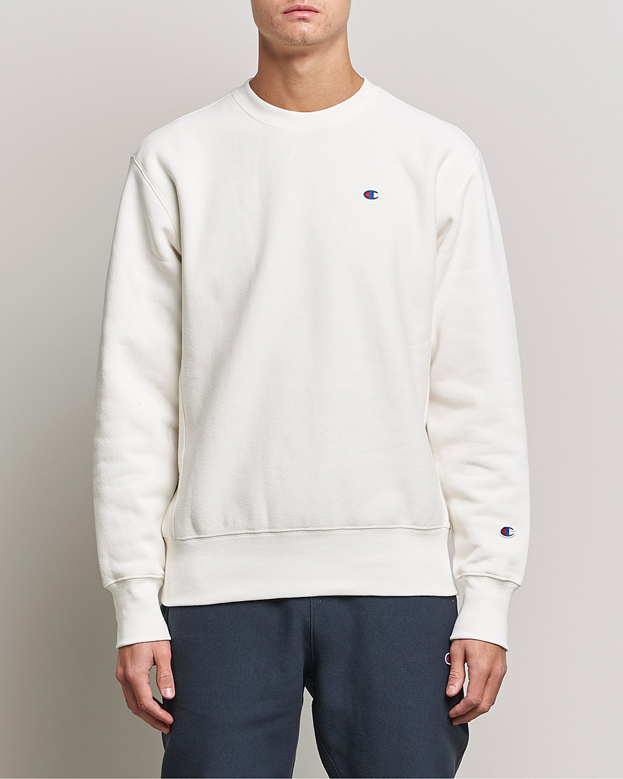 Men | Sweatshirts | Champion | Reverse Weave Soft Fleece Sweatshirt White