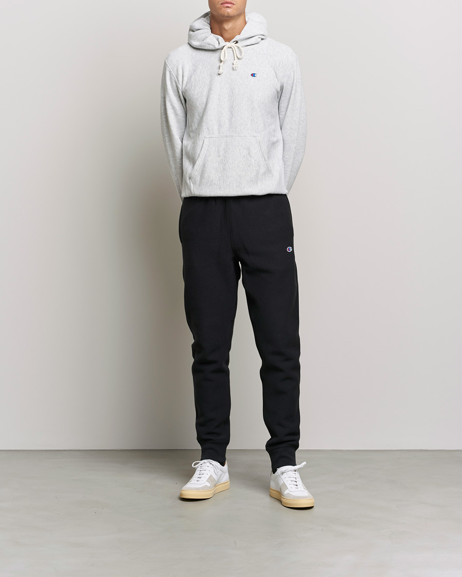Men | Trousers | Champion | Reverse Weave Soft Fleece Sweatpants Black
