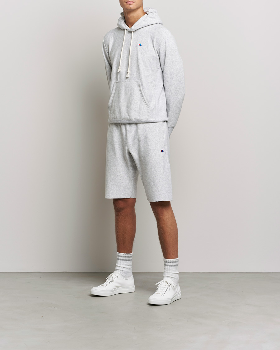 Men | Shorts | Champion | Reverse Weave Soft Fleece Sweatshorts Grey Melange