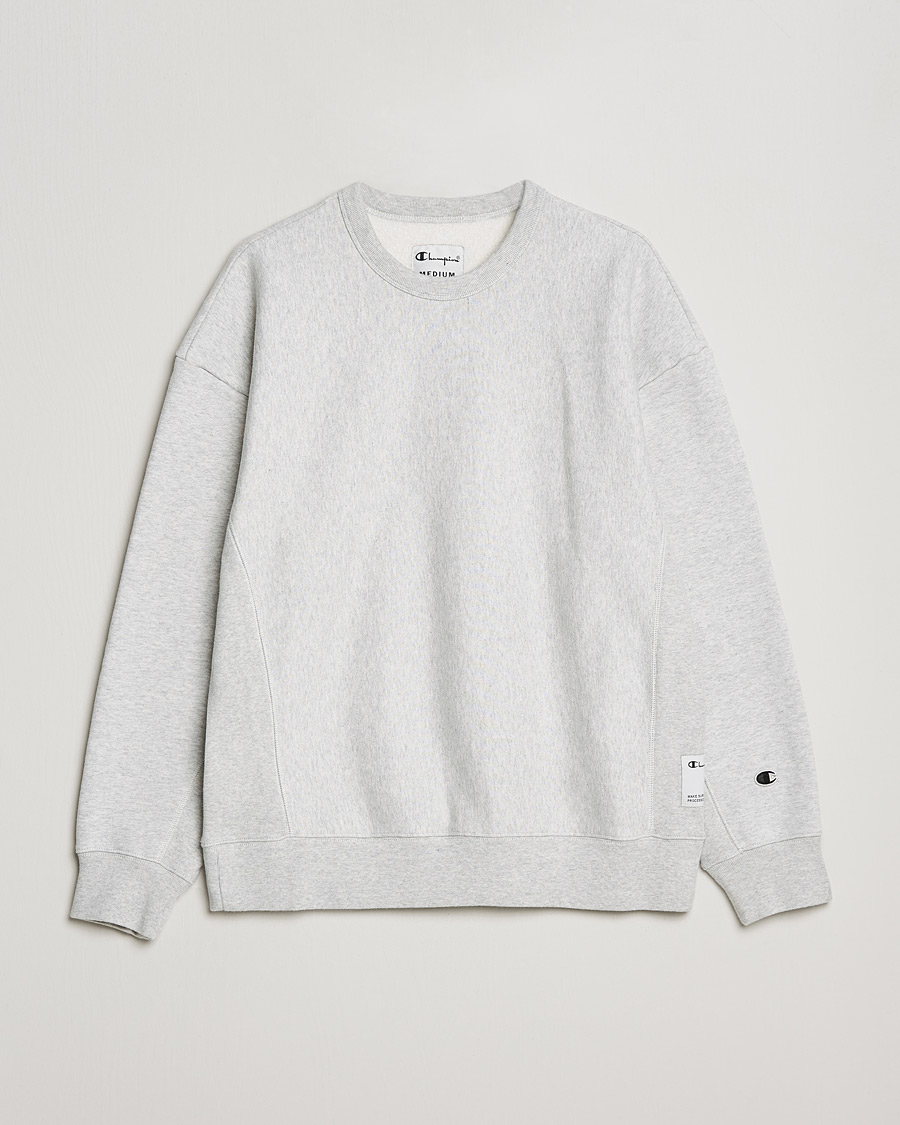 Men | Sweaters & Knitwear | Champion | Heritage Garment Dyed Sweatshirt Grey Melange
