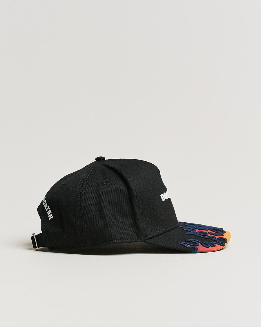 Men | Dsquared2 Flames Baseball Cap Black | Dsquared2 | Flames Baseball Cap Black