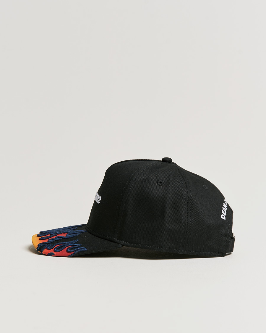 Men | Dsquared2 Flames Baseball Cap Black | Dsquared2 | Flames Baseball Cap Black