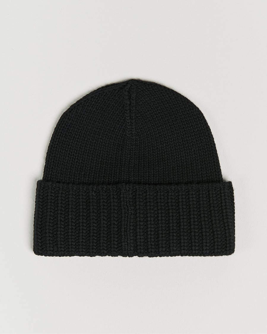 Men | Dsquared2 Wool Patch Beanie Black | Dsquared2 | Wool Patch Beanie Black