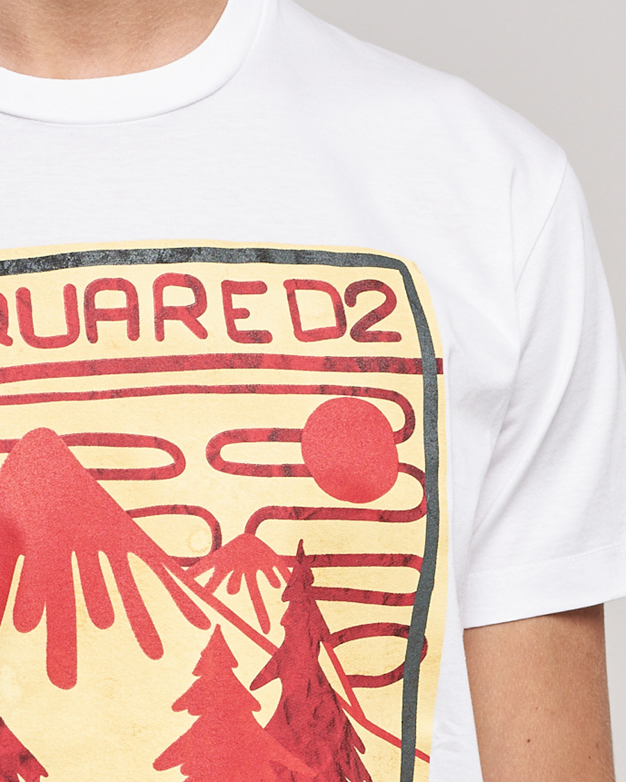 Men | T-Shirts | Dsquared2 | Mountain Cool Tee White