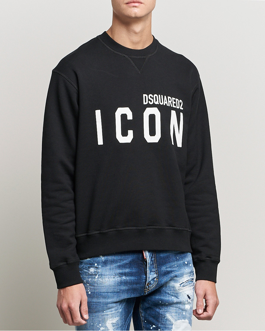Men | Sweatshirts | Dsquared2 | Icon Logo Sweatshirt  Black