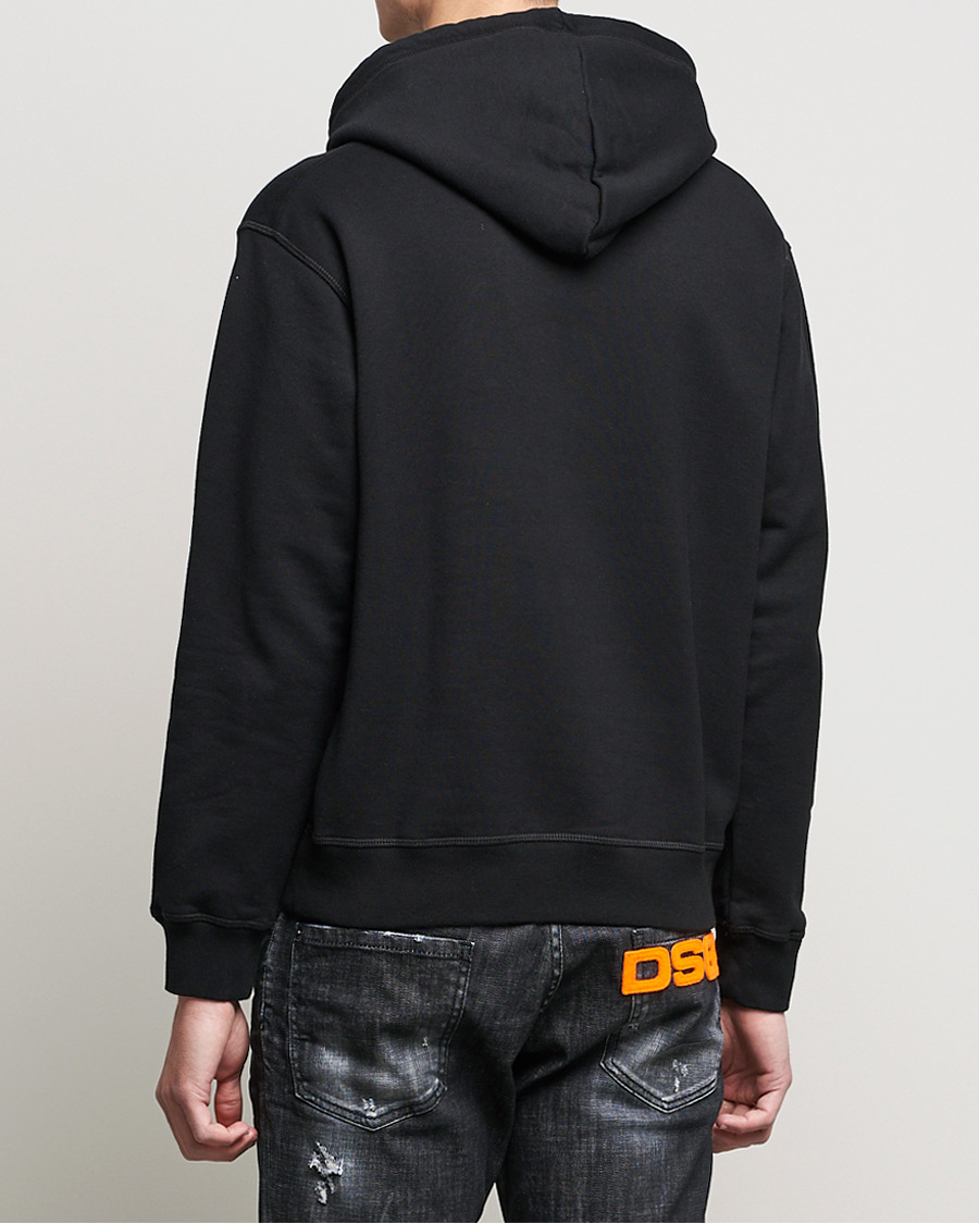 Men | Sweaters & Knitwear | Dsquared2 | Icon small Logo Hoodie Black