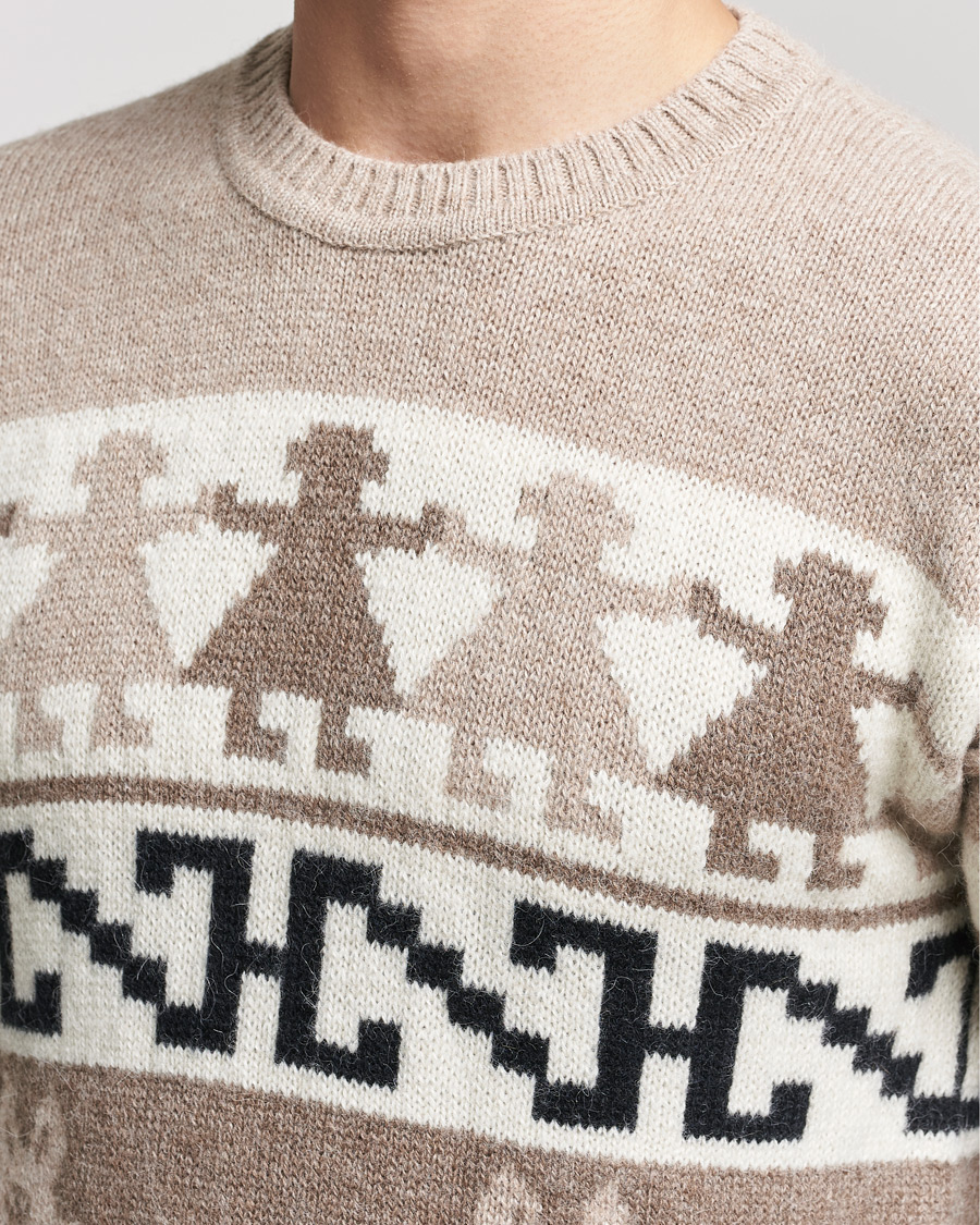 Men | Sweaters & Knitwear | Dsquared2 | Llamas Heavy knitted Sweater Beige