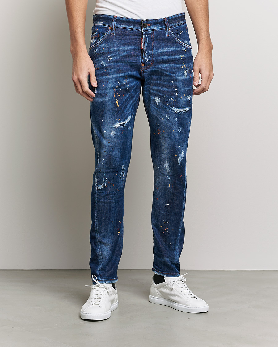 Dsquared2 Sexy Twist Jeans Deep Blue Wash at CareOfCarl.com