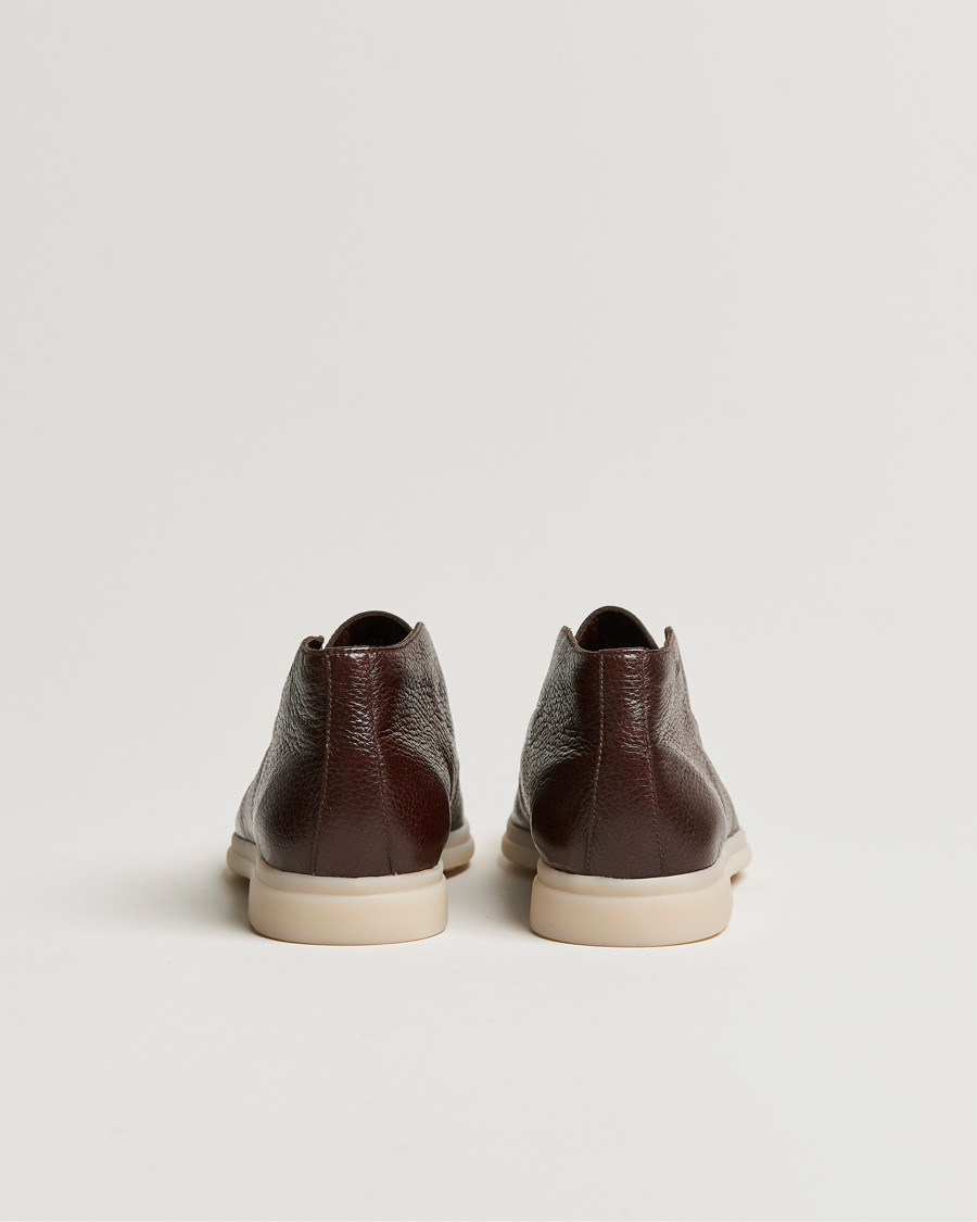 Men | Boots | Church's | Deerskin Ankle Boot Dark Brown
