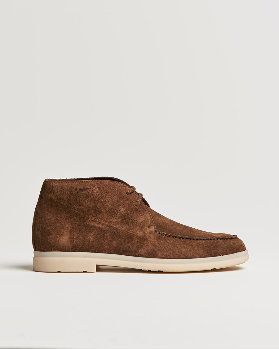 Men | Handmade Shoes | Church's | Cashmere Lined Chukka Boots Brown