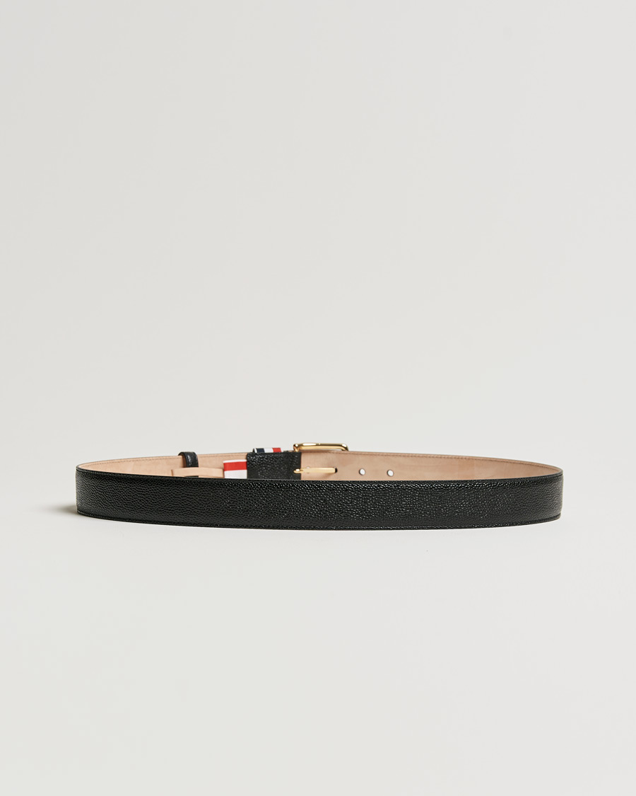 Men | Thom Browne Grain Leather Belt Black | Thom Browne | Grain Leather Belt Black