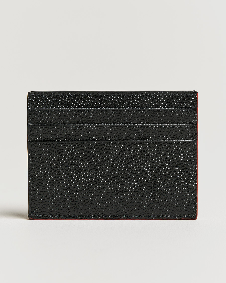 Men | Wallets | Thom Browne | Double Sided Card Holder Black