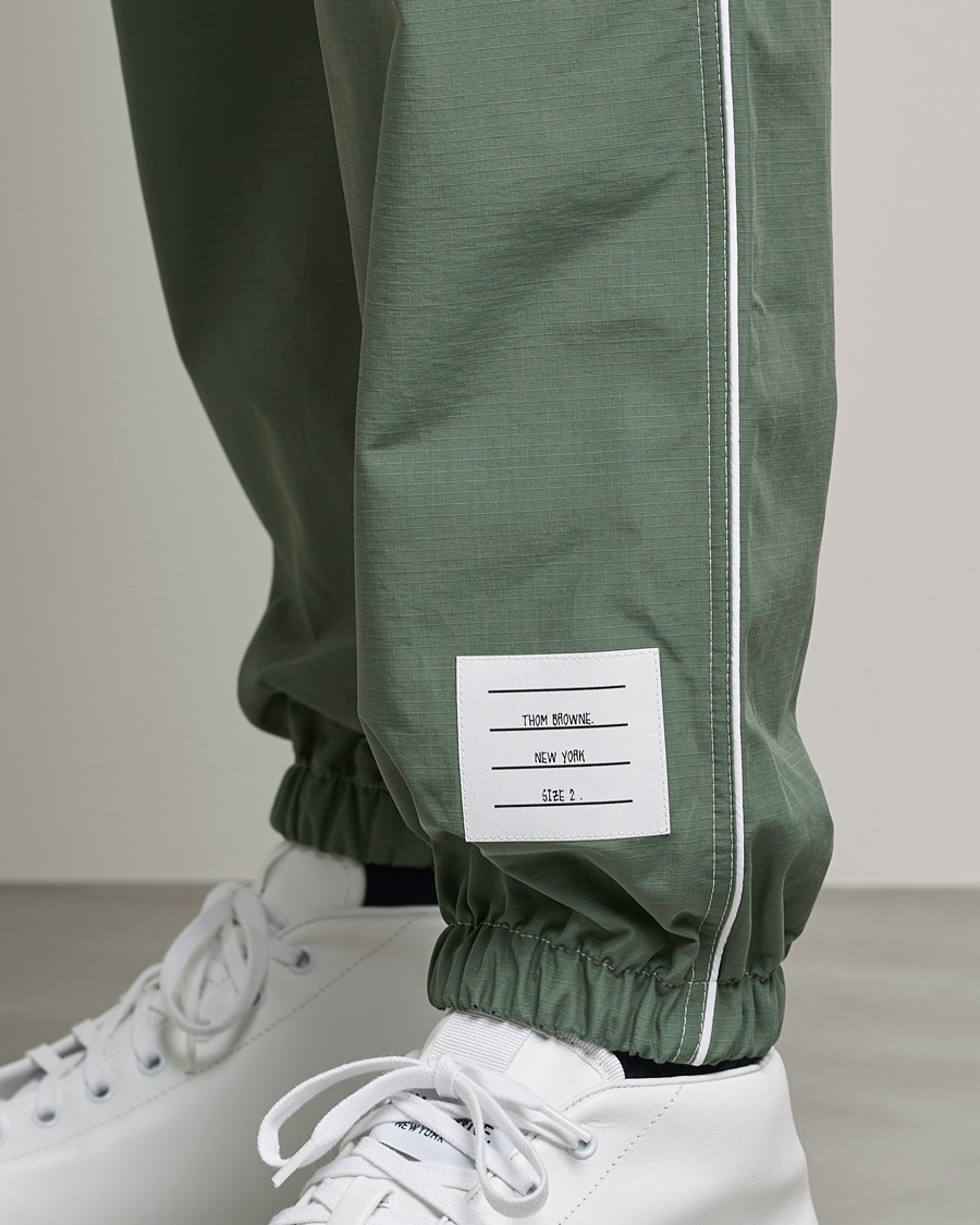 Men | Trousers | Thom Browne | Ripstop Track Pants Dark Green