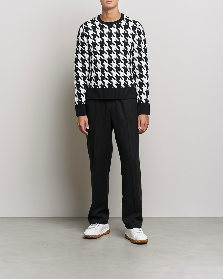 Men |  | Thom Browne | Houndstooth Jacquard Sweater Black/White