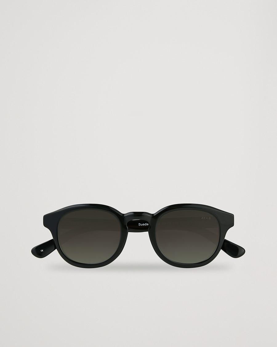 Men | James Ay Suede Sunglasses Black | James Ay | Suede Sunglasses Black